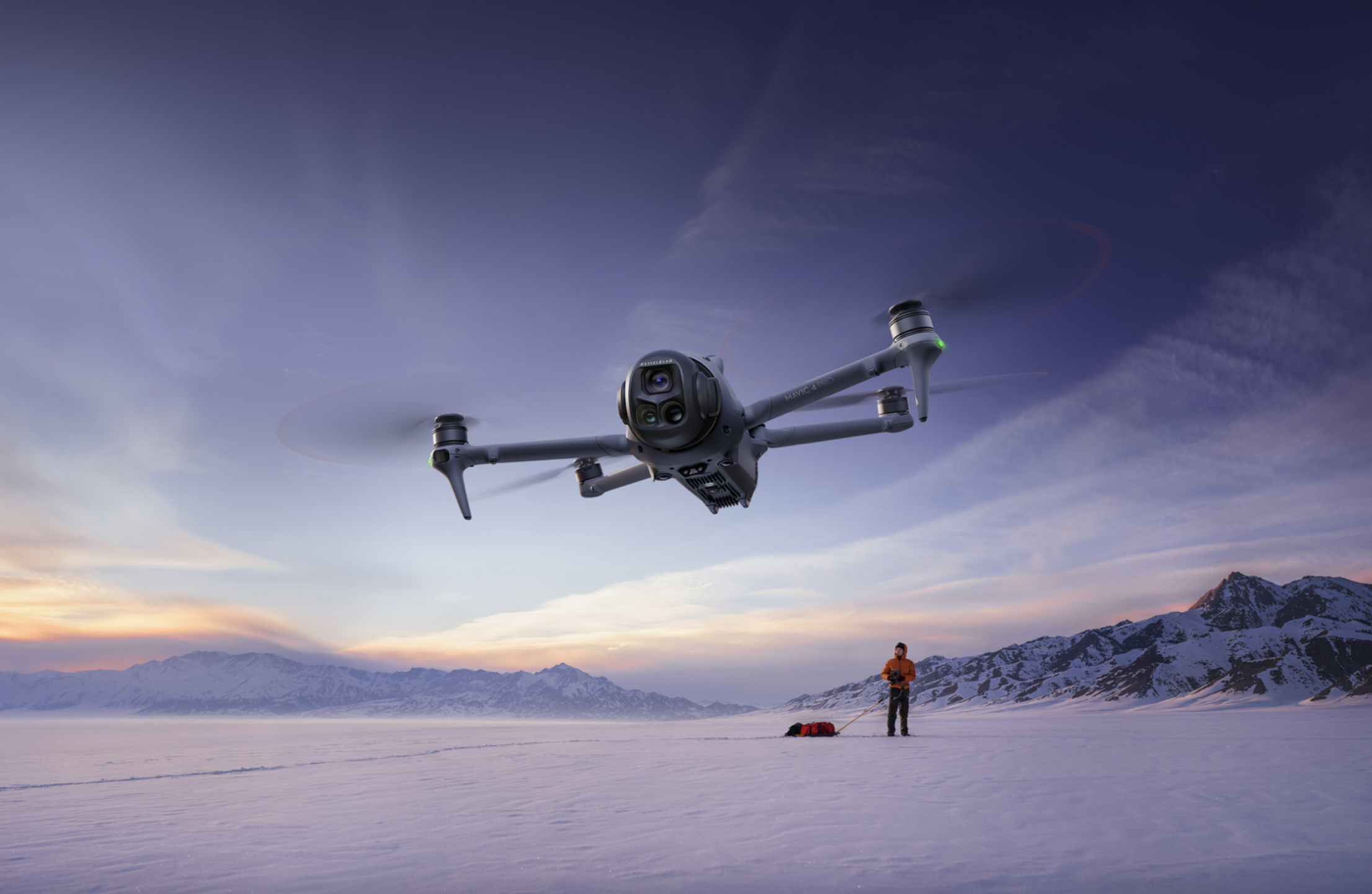 DJI Mavic 4 Pro on air.